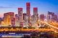 Beijing, China Skyline Royalty Free Stock Photo