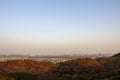 Beijing cityscape autumn from mountain