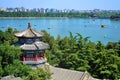 Beijing cityscape-The Summer Palace lake Royalty Free Stock Photo