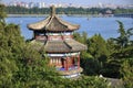 Beijing cityscape-The Summer Palace lake Royalty Free Stock Photo