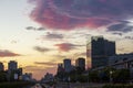 Beijing cityscape sunrise