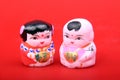 Beijing clay figurine Royalty Free Stock Photo