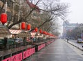 Beijing Food Street in the morning