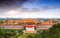 Beijing Forbidden City Panorama Royalty Free Stock Photo