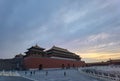 Beijing Forbidden City sunset Royalty Free Stock Photo