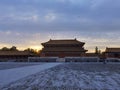 Beijing Forbidden City sunset Royalty Free Stock Photo