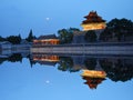 Beijing Forbidden City Watch Tower night Royalty Free Stock Photo