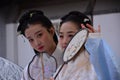 Beijing girls wearing ancient costumes