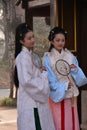 Beijing girls wearing ancient costumes