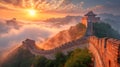 Beijing Great Wall, China Royalty Free Stock Photo