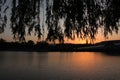 Beijing Haidian park at dusk Royalty Free Stock Photo