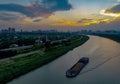 The Beijing-Hangzhou Grand Canal in Huai `an city, Jiangsu Province, China