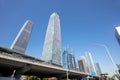 Beijing International Trade Commercial Building under the blue sky