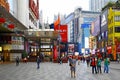 Beijing lu or road shopping malls, downtown guangzhou, china Royalty Free Stock Photo