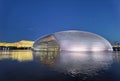 Beijing NCPA night scene, silver light Royalty Free Stock Photo