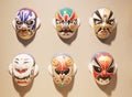 Beijing Opera Facial Masks Royalty Free Stock Photo