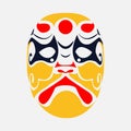 Beijing opera mask of ancient people , Royalty Free Stock Photo