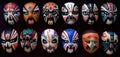 Beijing Opera Masks Royalty Free Stock Photo