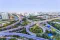 Beijing overpass at night Royalty Free Stock Photo