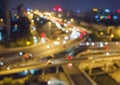 Beijing overpass at night Royalty Free Stock Photo