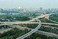 Beijing overpass at night Royalty Free Stock Photo