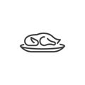 Beijing roasted duck line icon