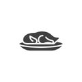 Beijing roasted duck vector icon