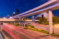 Traffic night in beijing Royalty Free Stock Photo