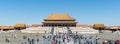 BEIJING - SEPTEMBER 28: Tourists entering the Forbidden city, on