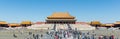 BEIJING - SEPTEMBER 28: Tourists entering the Forbidden city, on