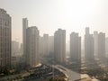 Beijing Smog and Air Pollution Royalty Free Stock Photo