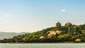 Beijing Summer Palace Foxiangge temple in gold color