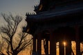 Beijing Summer Palace sunset, China Royalty Free Stock Photo