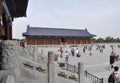 Beijing, 7th may: Courtyard building from Temple of Heaven the Imperial Complex of religious buildings in Beijing