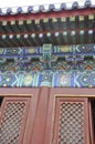 Beijing, 7th may: Fasting Palace roof decoration from Temple of Heaven site in Beijing Royalty Free Stock Photo