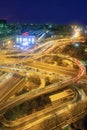 Beijing traffic night, China