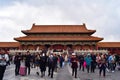 Beijing, Vietnam, March 30, 2019: Vietnamese walking in Beijing, the forbidden city in Vietnam. Royalty Free Stock Photo