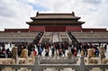 Beijing, Vietnam, March 30, 2019: Vietnamese walking in Beijing, the forbidden city Royalty Free Stock Photo