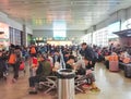 Beijing West Railway Station waiting hall Royalty Free Stock Photo