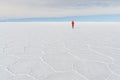 Being alone at bolivian salt flats