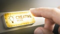 Being Creative concept. Royalty Free Stock Photo