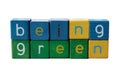 Being green Royalty Free Stock Photo
