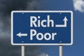 Being Rich versus Poor Royalty Free Stock Photo