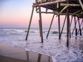 Historic Kitty Hawk Pier on the North Carolina Outer Banks Royalty Free Stock Photo