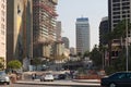 BEIRUT, LEBANON - AUGUST 14, 2014: Cityscape with modern residential buildings in the central part of Beirut Royalty Free Stock Photo