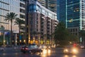 BEIRUT, LEBANON - AUGUST 14, 2014: Evening view of the new modern residential buildings Royalty Free Stock Photo