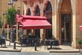 BEIRUT, LEBANON - AUGUST 14, 2014: Street cafe in Beirut Central District Centre Ville