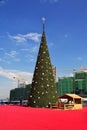 Beirut, Lebanon - 30 Dec 2017. The Christmas tree in Beirut city, Lebanon Royalty Free Stock Photo