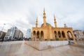 Beirut main mosque on the square