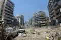 Beirut under Bombing Royalty Free Stock Photo